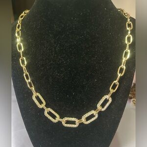 Park Lane Gold-Tone Pavé Link Necklace